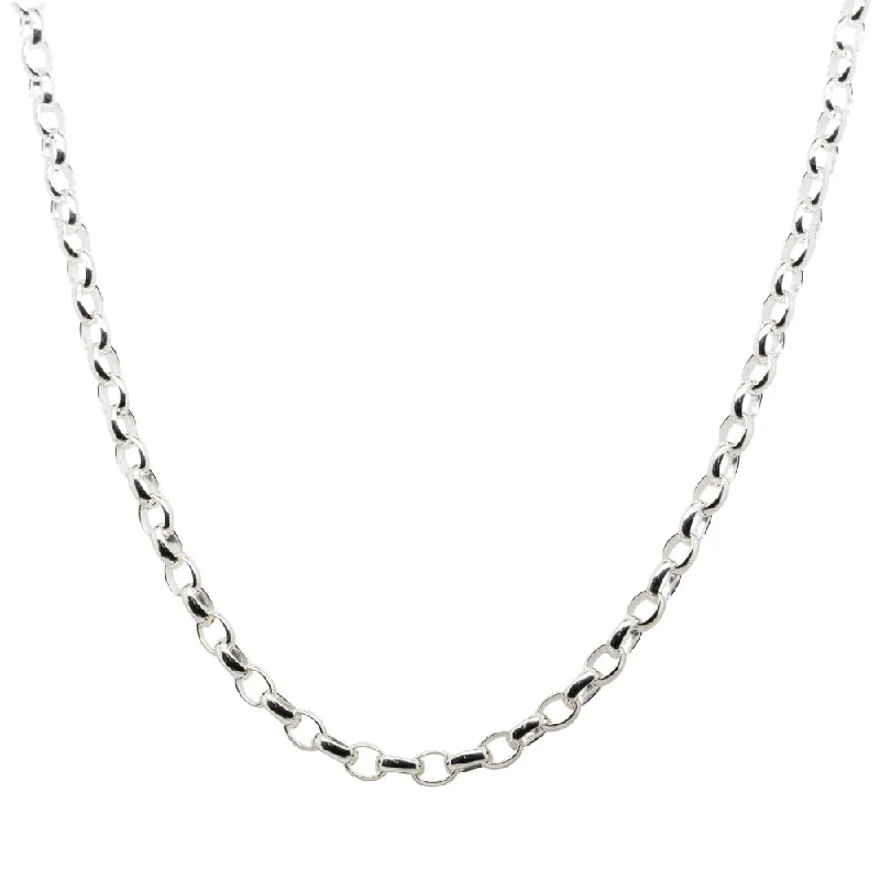 Sterling Silver Oval Belcher Chain