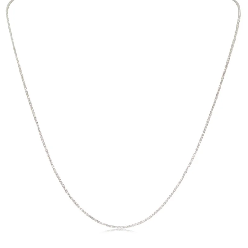 Sterling Silver Venetian Box Link Chain Necklace