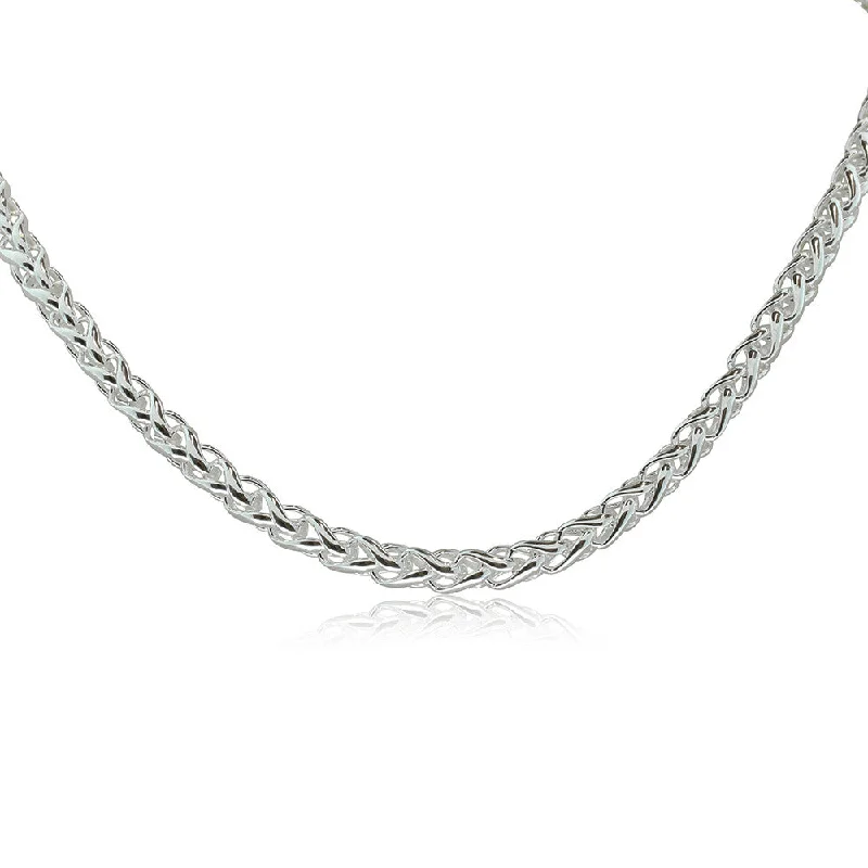 Sterling Silver 5mm Wheat Chain