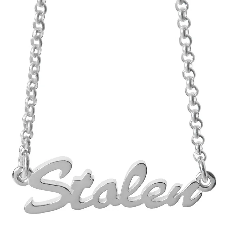 Stolen Girlfriends Club Stolen Script Necklace