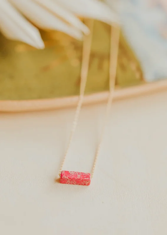 Watermelon Gemma Necklace