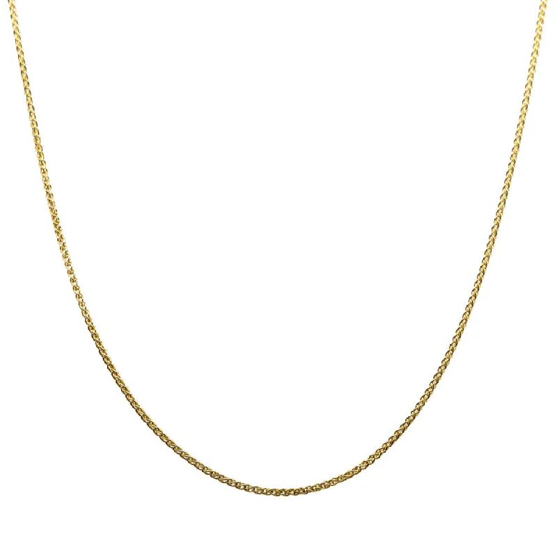 18ct Yellow Gold 1mm Wheat Chain