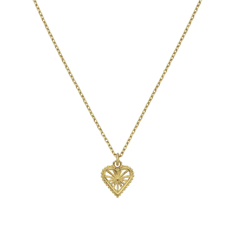 Zoe & Morgan x Walker & Hall Sweet Heart Necklace - Gold Plated