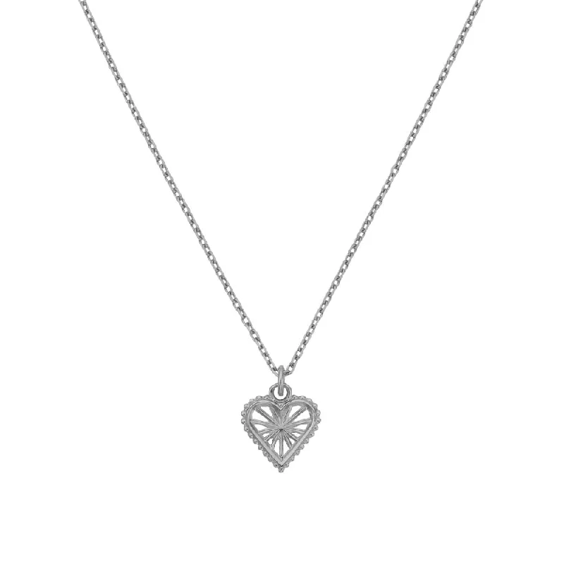 Zoe & Morgan x Walker & Hall Sweet Heart Necklace - Sterling Silver