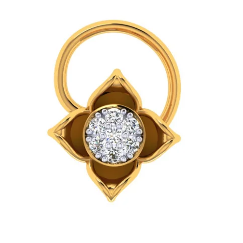 22KT (916) Yellow Gold Nosepin For Women