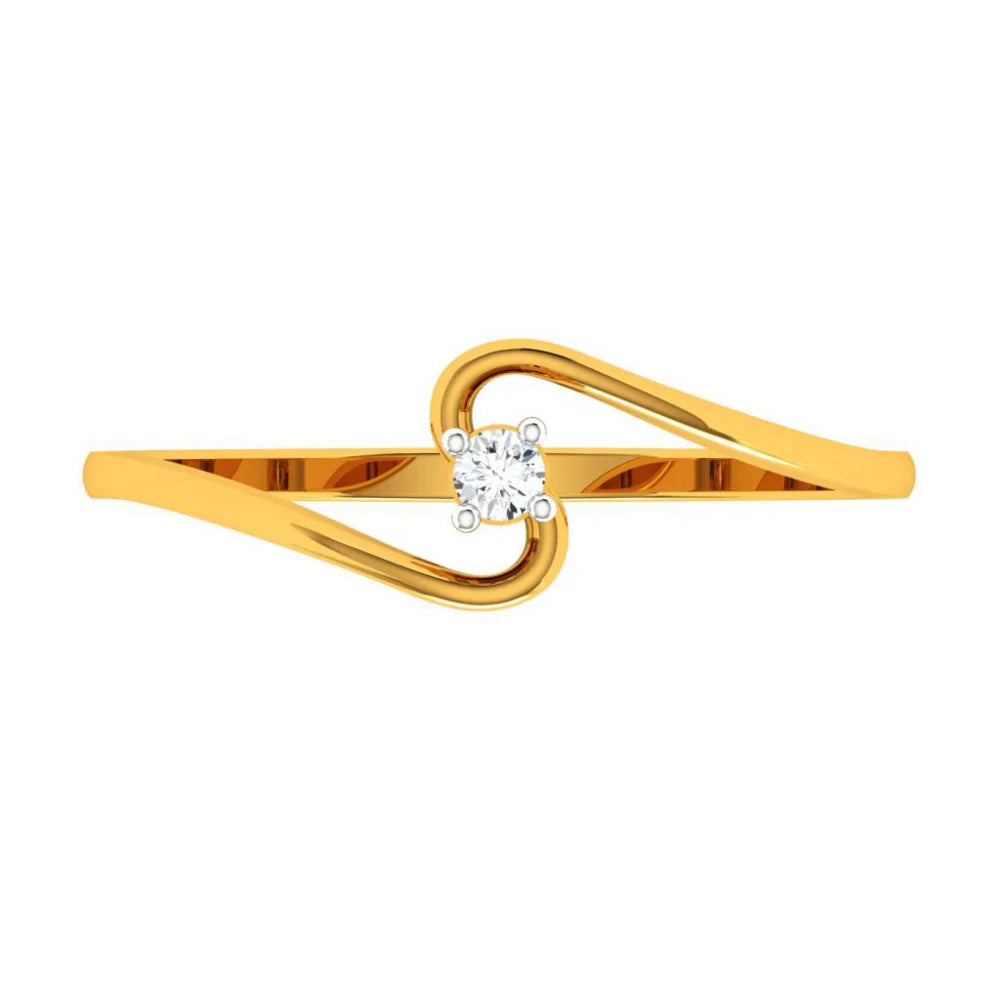 22KT (916) Yellow Gold Ring For Woman