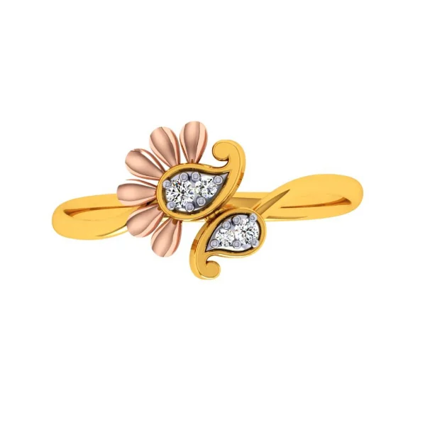 22KT (916) Yellow Gold Ring For Women