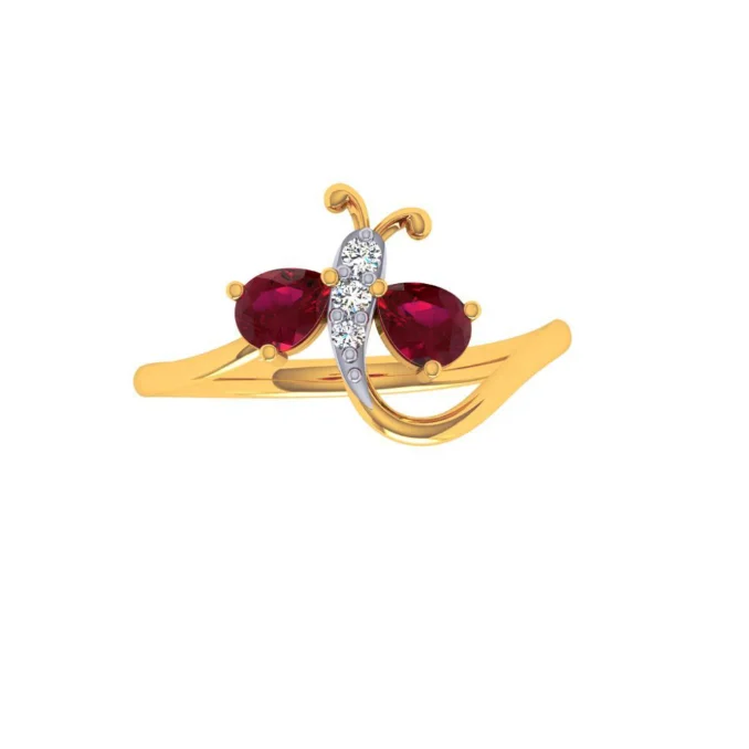 22KT (916) Yellow Gold Ring For Women