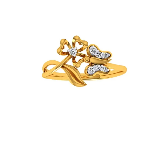 22KT (916) Yellow Gold Ring For Women