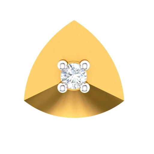 22KT Exclusively Designed Unique Gold Nose Pin