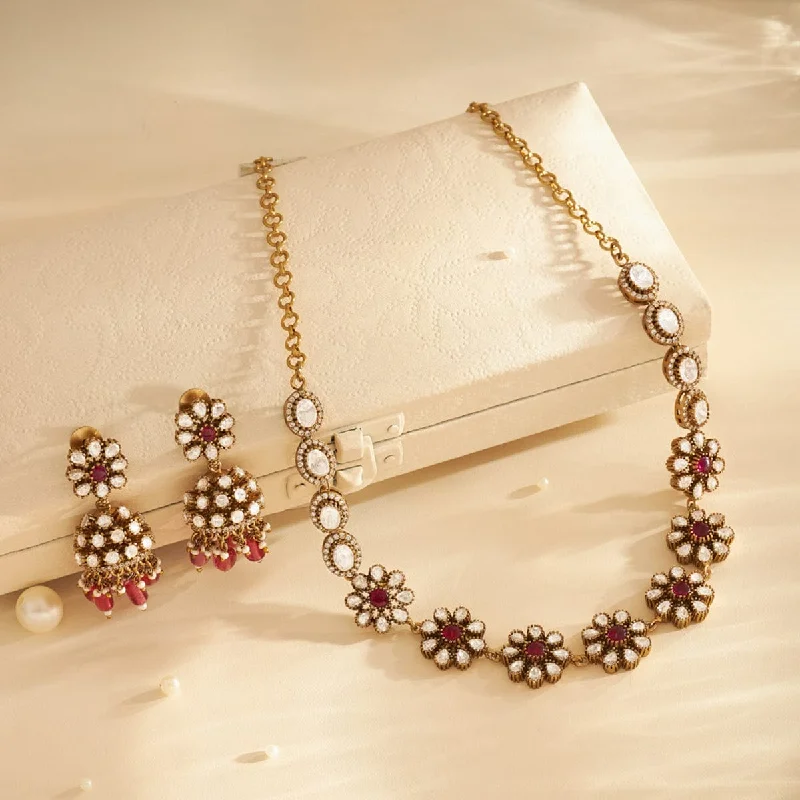 Kundan Necklace 167544