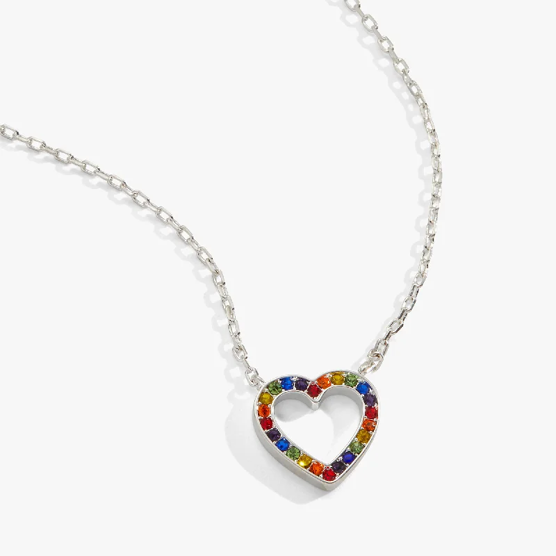 Multicolor Heart Adjustable Necklace